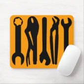 Tapis De Souris Outils - Orange FF9900 (Avec souris)
