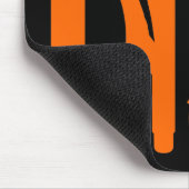 Tapis De Souris Outils - Orange sur noir (Coin)