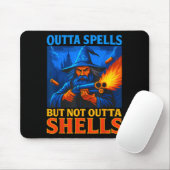 Tapis De Souris Outta Spells But Not Outta Shells Wizard Fantasy M (Avec souris)