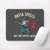 Tapis De Souris Outta Spells But Not Shells Wizard Meme  (Avec souris)