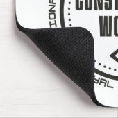Tapis De Souris Ouvrier du bâtiment (Coin)