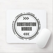 Tapis De Souris Ouvrier du bâtiment (Avec souris)