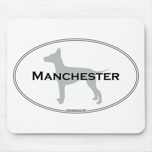 Tapis De Souris Ovale de Manchester (Devant)