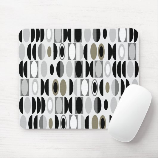 Tapis De Souris Ovales Art déco (Avec souris)