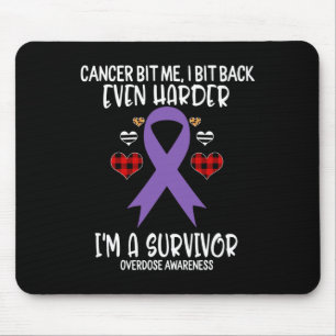 Tapis De Souris Overdose Bit Me I Bit Harder Je suis Survivor Laur