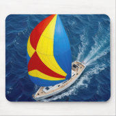 Tapis De Souris Overhead View Of a Spinnaker On a Sailboat (Devant)