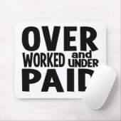 Tapis De Souris Overworked mousepad, customizable (Avec souris)