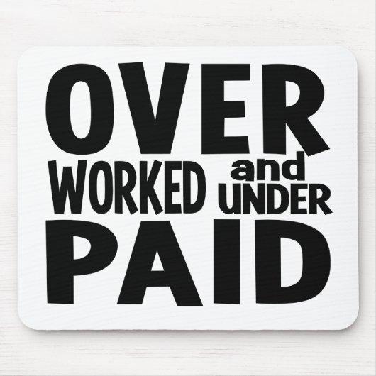 Tapis De Souris Overworked mousepad, customizable (Devant)