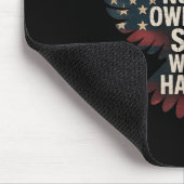 Tapis De Souris Owes You Work Harder Distressed American Flag (Coin)