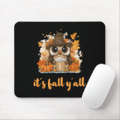 Tapis De Souris Owl Fall Thanksgiving C'est Fall Yáll (Avec souris)