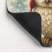 Tapis De Souris Owl In a Winter Cap (Coin)
