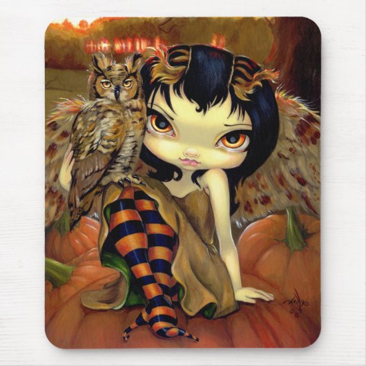 Tapis De Souris "Owlyn en automne" Mousepad (Devant)