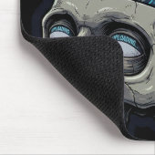 Tapis De Souris Own Your Mind – Cyberpunk Skull Brain Upload (Coin)