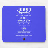 Tapis De Souris Oxygène 888 Nom de Jésus (Devant)
