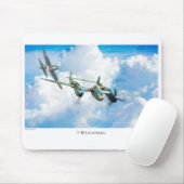 Tapis De Souris P-38 Lightning (Avec souris)