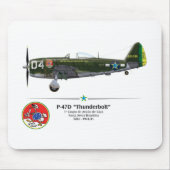 Tapis De Souris P-47D Thunderbolt - Assied le Foret - FAB (Devant)