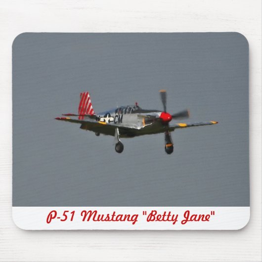 Tapis De Souris P-51 mustang Betty Jane Mousepad (Devant)