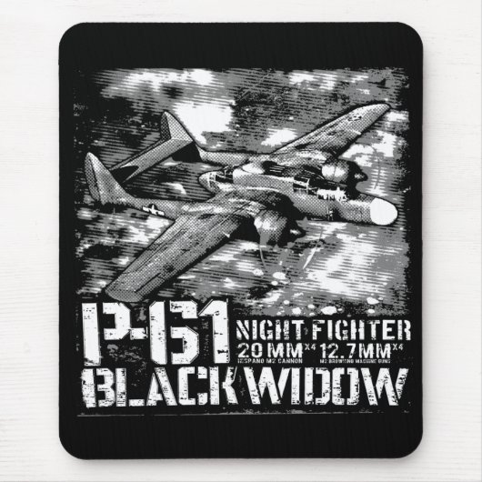 Tapis De Souris P-61 Black Widow (Devant)