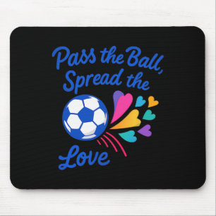 Tapis De Souris P Byll Étale L'Amour Design De Football Arc-En-Cie
