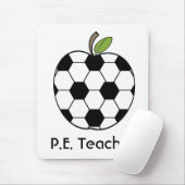 Tapis De Souris P.E. Ballon de football Apple Mousepad de (Avec souris)