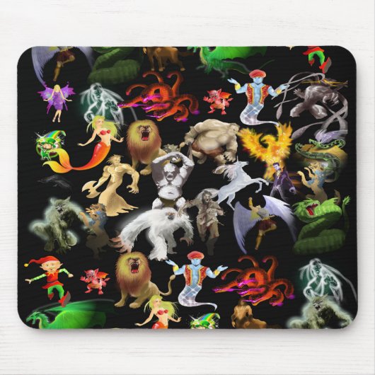 Tapis De Souris P est pour Phoenix Mouse Pad(Black) (Devant)