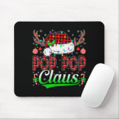 Tapis De Souris P P Claus Christmas Lights Matching Family Xmas Pa (Avec souris)