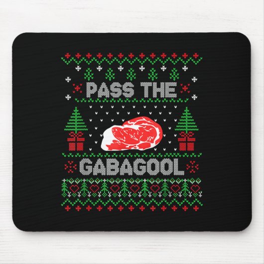 Tapis De Souris P The Gabagool Tacky Ugly Christmas Sweater For Me (Devant)