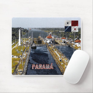 Tapis De Souris PA0003 Amérique - Panama - Verrouillages des canau