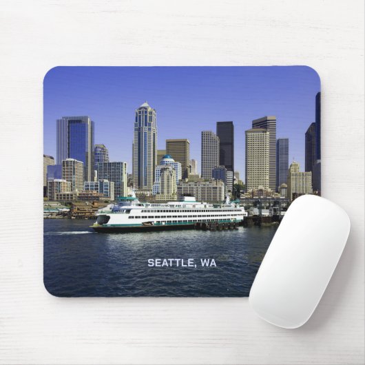 Tapis De Souris Pacific Northwest Seattle Ferry & Builds (Avec souris)
