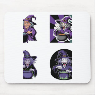Tapis De Souris Pack d'autocollants de sorcière - Autocollant de p