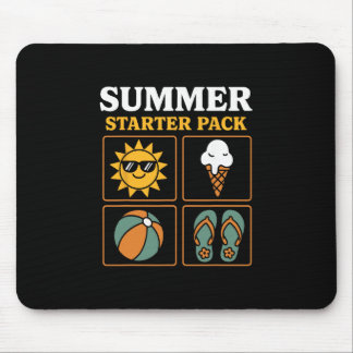 Tapis De Souris Pack de démarrage d'été Sun Flip Flops Ll et crème