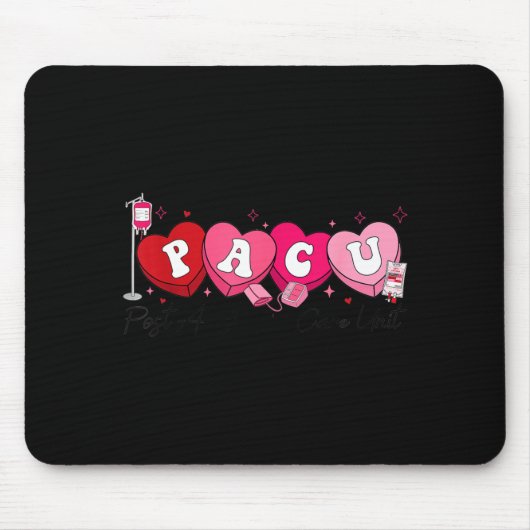 Tapis De Souris Pacu Nurse Valentine's Day St Anesthesia Care Unit (Devant)