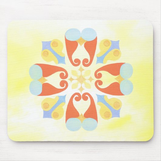 Tapis De Souris Pad à souris à fleurs (Devant)