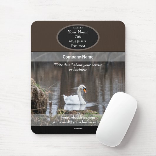 Tapis De Souris Pad à souris pour cygne à mousepad HAMbyWG (Avec souris)