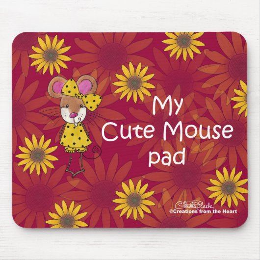 Tapis De Souris Pad "Cute Mouse" (Devant)