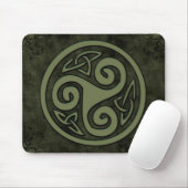 Tapis De Souris Pad de Pagan Celtic Triskelion (Avec souris)