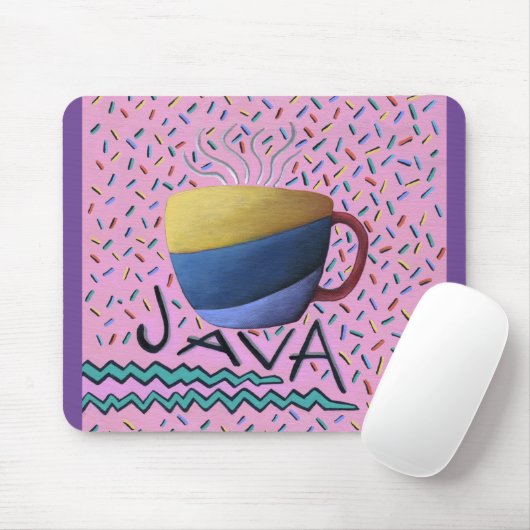 Tapis De Souris Pad de souris à café Java (Avec souris)