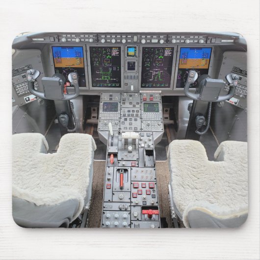 Tapis De Souris Pad de souris à cockpit Challenger 300 (Devant)