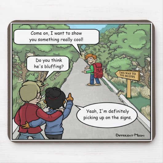 Tapis De Souris Pad de souris amusant Bluffant (Devant)