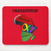 Tapis De Souris Pad de souris #BlackAutisticJoy (Devant)