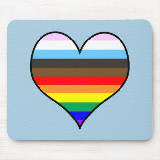 Tapis De Souris Pad de souris Coeur Arc-en-ciel