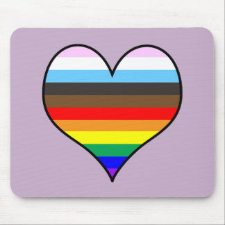 Tapis De Souris Pad de souris Coeur Arc-en-ciel