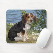 Tapis De Souris Pad de souris de Chien Beagle d'amour (Avec souris)