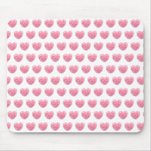 Tapis De Souris Pad de souris de coeur rose