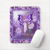 Tapis De Souris Pad de souris de fée violette (Avec souris)