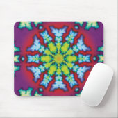 Tapis De Souris Pad de souris Kaleidoscope en fleur (Avec souris)