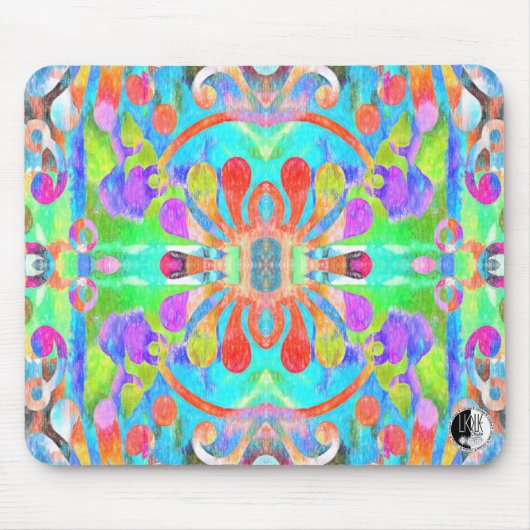 Tapis De Souris Pad de souris Mandala très coloré (Devant)