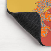 Tapis De Souris Pad de souris Orange Dragon (Coin)