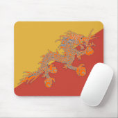 Tapis De Souris Pad de souris Orange Dragon (Avec souris)