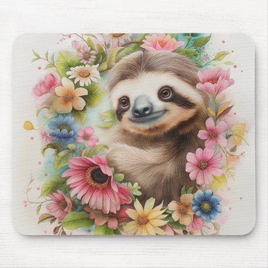Tapis De Souris Pad de souris Pastel Floral (Devant)